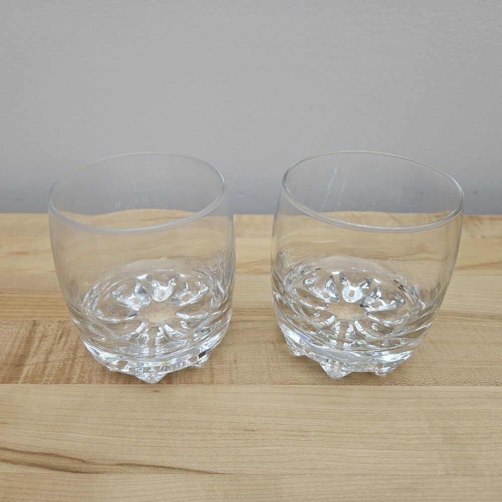 Italy Bormioli Rocco Galassia Rocks Lowball Liquor Glasses Tumblers Old Fashion